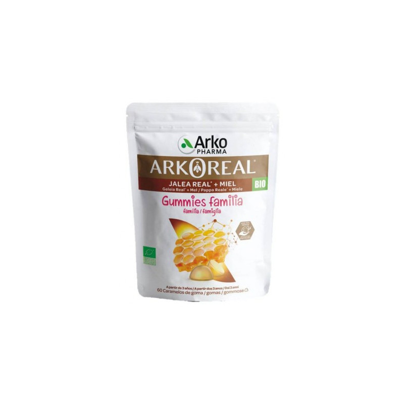 ARKOREAL JALEA REAL+MIEL GUMMIES FAMILIA 60 CARAMELOS