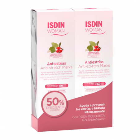 WOMAN ISDIN ANTIESTRIAS PACK 2x250ML