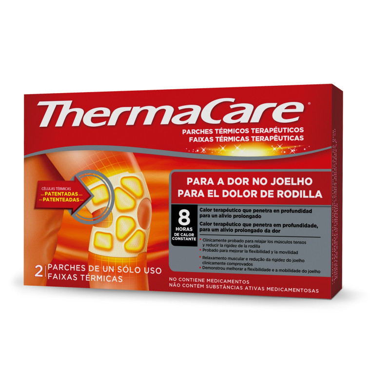 THERMACARE PARCHES TÉRMICOS PARA EL DOLOR DE RODILLA 2 PARCHES