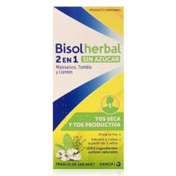 BISOLHERBAL 2 EN 1 JARABE SIN AZÚCAR 120ML