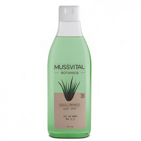 MUSSVITAL BOTANICS GEL DE BAÑO EQUILIBRANTE ALOE VERA 750ML