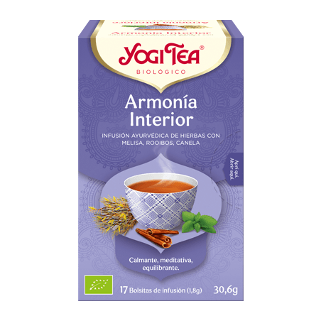 YOGITEA INFUSIÓN ARMONÍA PURA ACEITES ESENCIALES 17 BOLSITAS