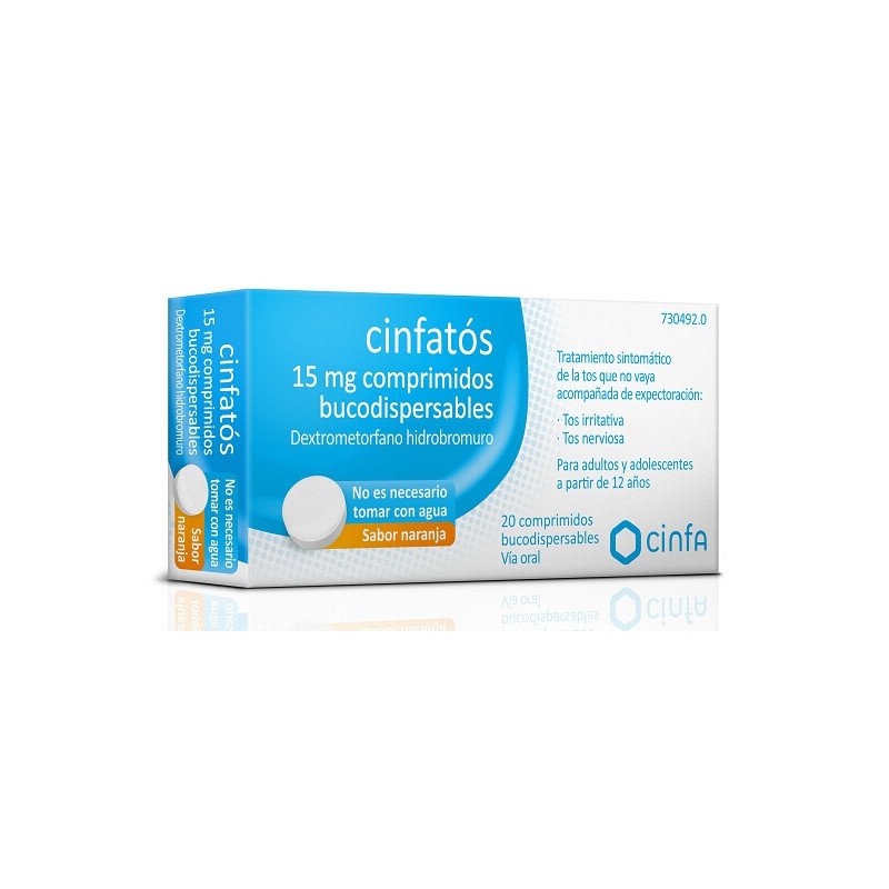 CINFATOS 15 MG COMPRIMIDOS BUCODISPERSABLES