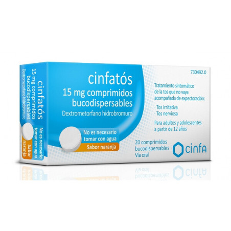 CINFATOS 15 MG COMPRIMIDOS BUCODISPERSABLES