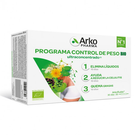 ARKOFLUIDO PROGRAMA CONTROL DE PESO BIO 30 AMPOLLAS