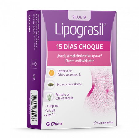 LIPOGRASIL 15 DÍAS CHOQUE 45 COMPRIMIDOS