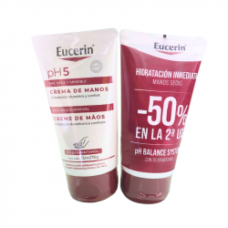 EUCERIN PH5 PACK CREMA DE MANOS SECAS Y SENSIBLES 2x75ML