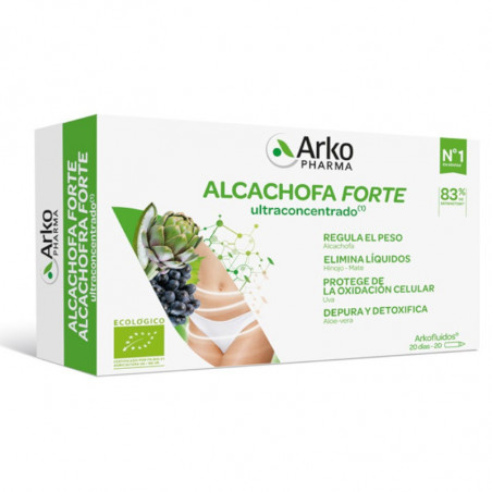 ARKOFLUIDO ALCACHOFA FORTE 20 AMPOLLAS 15ML