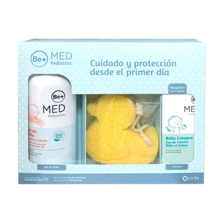 BE+MED PEDIATRICS PACK GEL DE BAÑO 500ML+COLONIA 100ML+ESPONJA