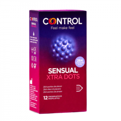 CONTROL PRESERVATIVO SENSUAL XTRA DOTS 12U