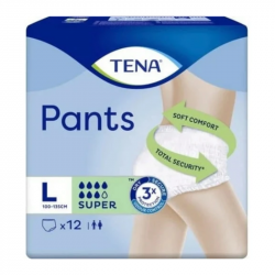 TENA PANTS SUPER TALLA L GRANDE 12U