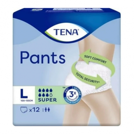 TENA PANTS SUPER TALLA L GRANDE 12U