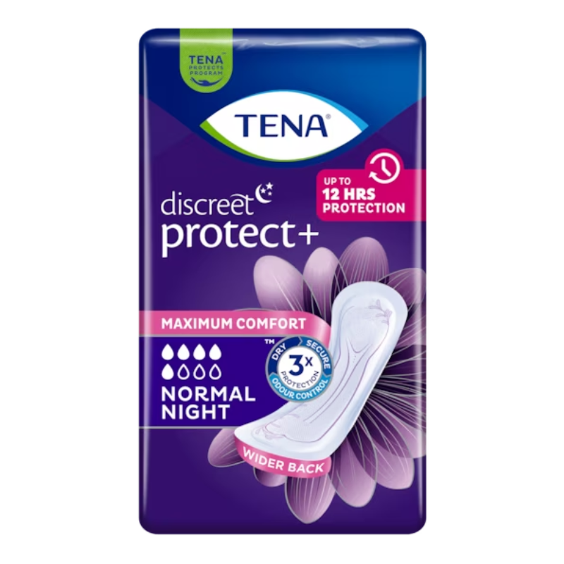 TENA DISCREET PROTECT + COMPRESA NORMAL NIGHT 10U
