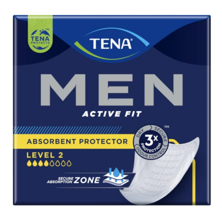 TENA MEN ACTIVE FIT PROTECTOR ABSORBENTE LEVEL 2 20U