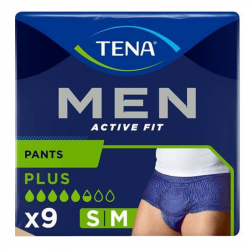 TENA MEN ACTIVE FIT PANTS PLUS TALLA S/M 9U
