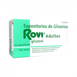 SUPOSITORIOS DE GLICERINA ROVI ADULTOS