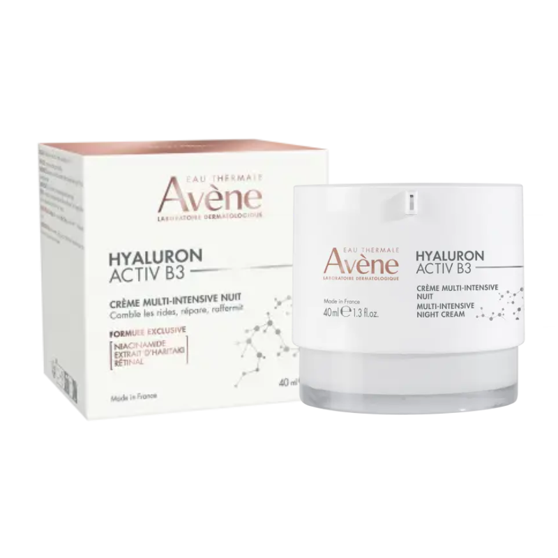 AVÈNE HYALURON ACTIV B3 CREMA MULTI INTENSIVA DE NOCHE 40ML