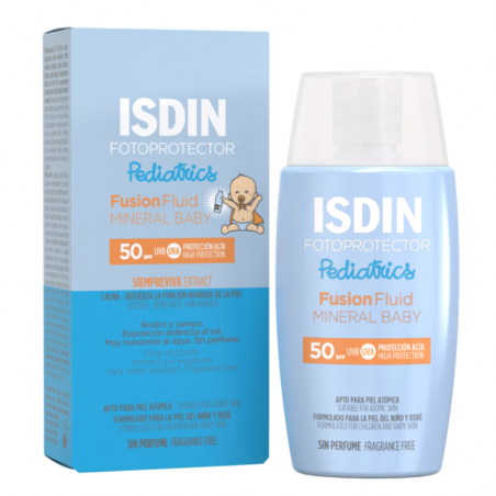 ISDIN FOTOPROTECTOR PEDIATRICS FUSION FLUID MINERAL BABY SPF 50
