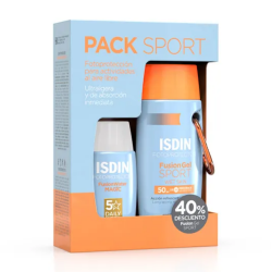 ISDIN FOTOPROTECTOR PACK SPORT FUSION WATER 50ML + FUSION GEL SPORT 100ML
