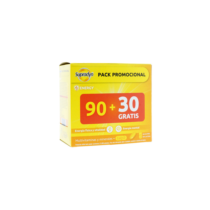 PACK PROMOCIONAL SUPRADYN ACTIVO ENERGIA 90 COMPRIMIDOS + 30 GRATIS