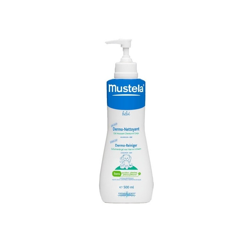 MUSTELA BEBE GEL DERMOLIMPIADOR  500 ML