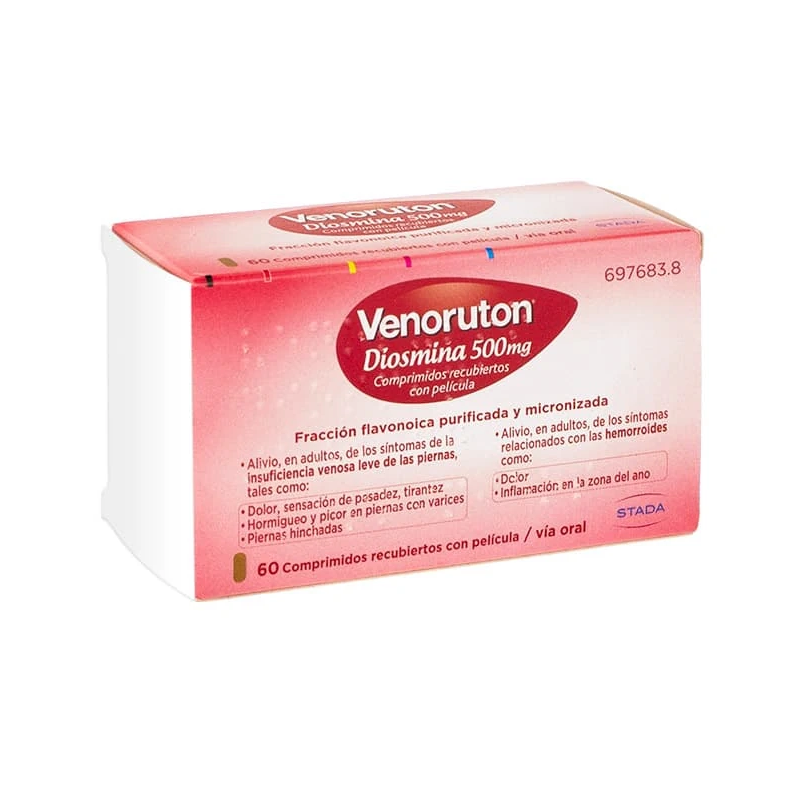 VENORUTON DIOSMINA 500MG COMPRIMIDOS RECUBIERTOS CON PELICULA