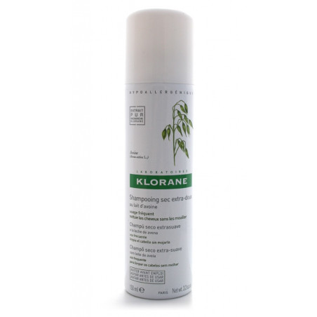 KLORANE CHAMPU SECO EXTRASUAVE AL EXTRACTO DE AVENA EN SPRAY 150 ML KLORANE CHAMPU SECO EXTRASUAVE AL EXTRACTO DE AVENA EN SPRAY 150 ML