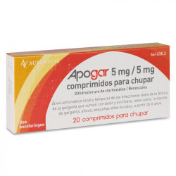 APOGAR 5MG/5MG COMPRIMIDOS PARA CHUPAR SABOR NARANJA
