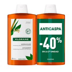 KLORANE GALANGA PACK CHAMPÚ ANTICASPA 2x400ML