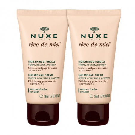 NUXE REVE DE MIEL PACK CREMA DE MANOS Y UÑAS 2x50ML NUXE REVE DE MIEL PACK CREMA DE MANOS Y UÑAS 2x50ML