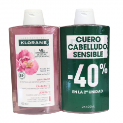 KLORANE PEONÍA PACK CHAMPÚ CALMANTE 2x400ML
