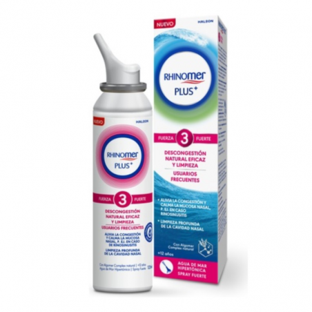 RHINOMER PLUS + FUERZA 3 FUERTE LIMPIEZA NASAL 125ML RHINOMER PLUS + FUERZA 3 FUERTE LIMPIEZA NASAL 125ML