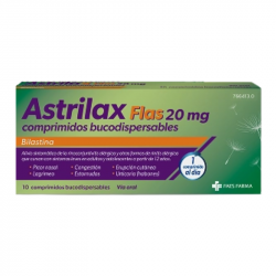ASTRILAX FLAS 20 MG COMPRIMIDOS BUCODISPERSABLES