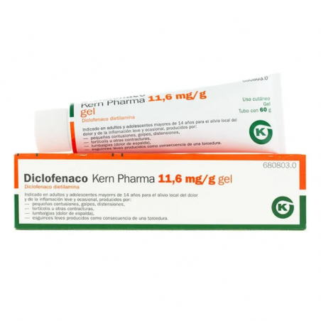 DICLOFENACO KERN PHARMA 11,6 mg/g GEL DICLOFENACO KERN PHARMA 11,6 mg/g GEL