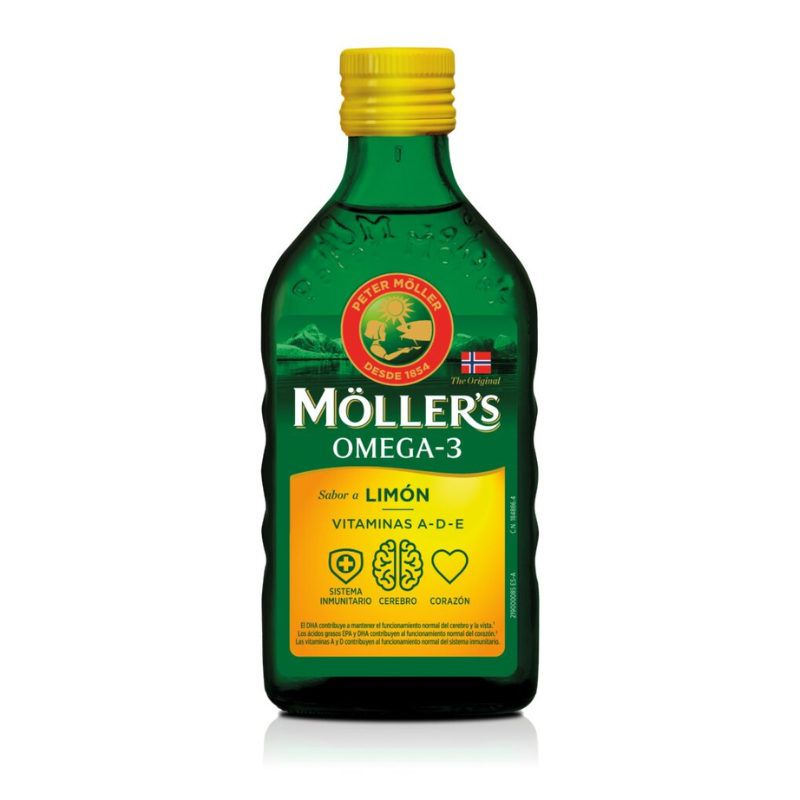 MOLLER'S ACEITE HIGADO BACALAO LIMON 250ML