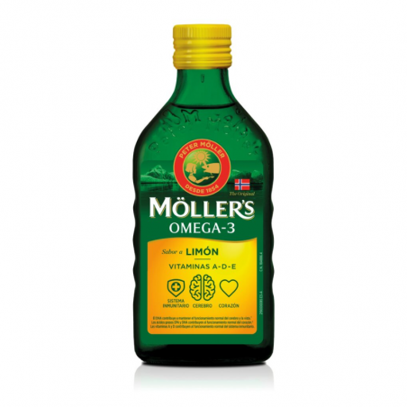 MOLLER'S ACEITE HIGADO BACALAO LIMON 250ML MOLLER'S ACEITE HIGADO BACALAO LIMON 250ML