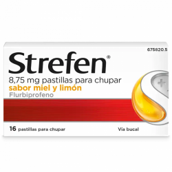 STREFEN 8,75 mg PASTILLAS PARA CHUPAR SABOR MIEL Y LIMON