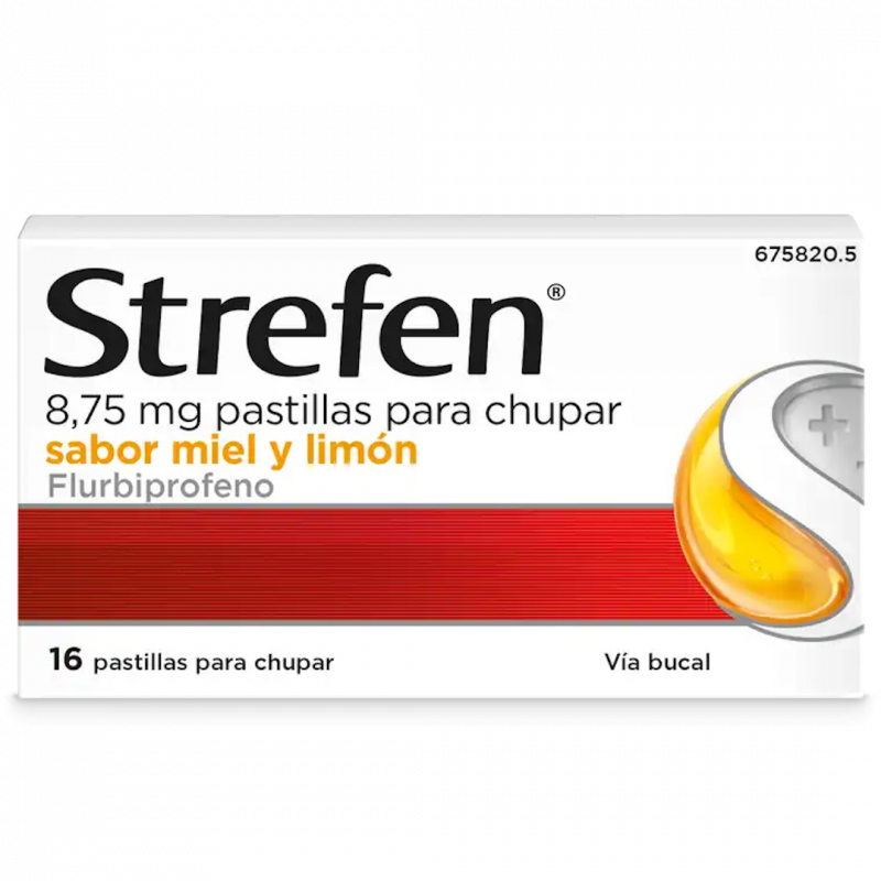 STREFEN 8,75 mg PASTILLAS PARA CHUPAR SABOR MIEL Y LIMON