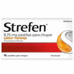 STREFEN 8,75 MG PASTILLAS PARA CHUPAR SABOR NARANJA