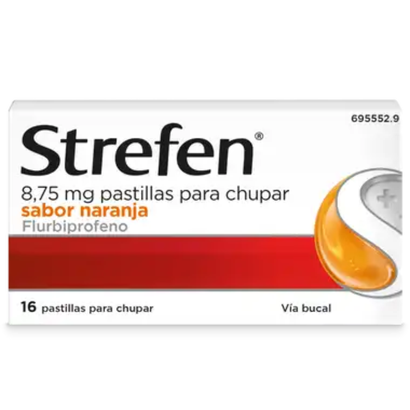 STREFEN 8,75 MG PASTILLAS PARA CHUPAR SABOR NARANJA