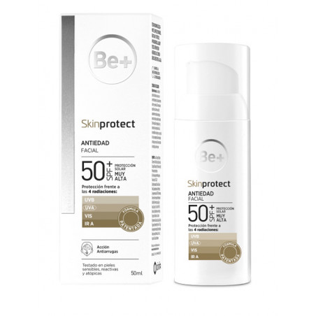 BE+ SKIN PROTECT EMULSION ANTIEDAD FACIAL FOTOPROTECTOR 50+SPF 50ML BE+ SKIN PROTECT EMULSION ANTIEDAD FACIAL FOTOPROTECTOR 50+SPF 50ML