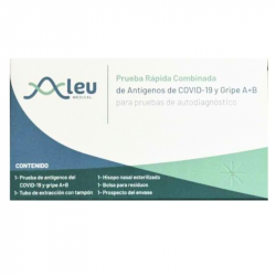 ALEU TEST ANTÍGENOS AUTODIAGNÓSTICO COMBINADO COVID-19 Y GRIPE AB 1U