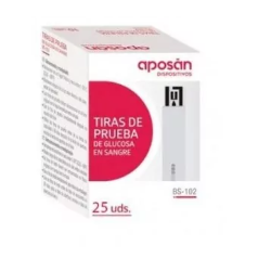 APOSAN TIRAS GLUCOMETRO  25...