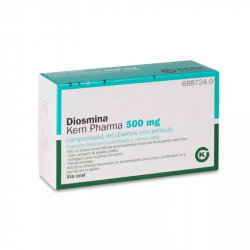 DIOSMINA KERN PHARMA 500 MG COMPRIMIDOS RECUBIERTOS CON PELICULA