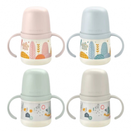 SUAVINEX BIBERÓN CON ASAS Y BOQUILLA SILICONA 150ML