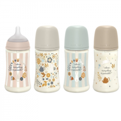 SUAVINEX PREMIUM BIBERÓN SILICONA FISIOLÓGICO SX PRO FLUJO M 3MESES 270ML