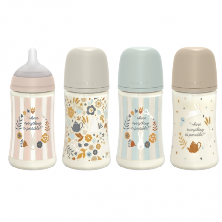 SUAVINEX PREMIUM BIBERÓN SILICONA FISIOLÓGICO SX PRO FLUJO M 3MESES 270ML