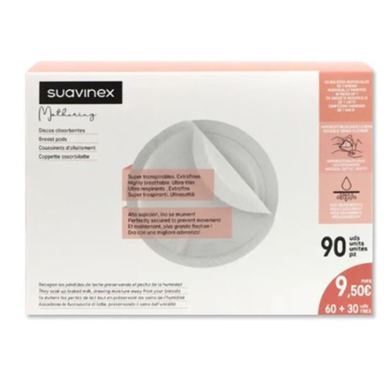 SUAVINEX DISCOS ABSORBENTES NATURE 60U + 30U GRATIS