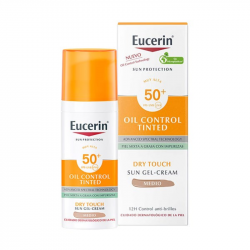 EUCERIN SUN OIL CONTROL TINTED GEL CREME TOQUE SECO SPF50 50ML