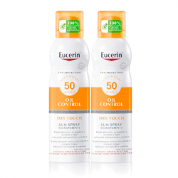 EUCERIN SUN PACK OIL CONTROL BODY SPRAY TRANSPARENTE SPF50 2x200ML